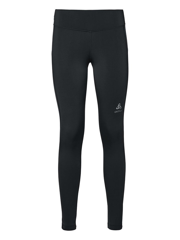 Odlo Legginsy "Essential Warm" w kolorze czarnym do biegania