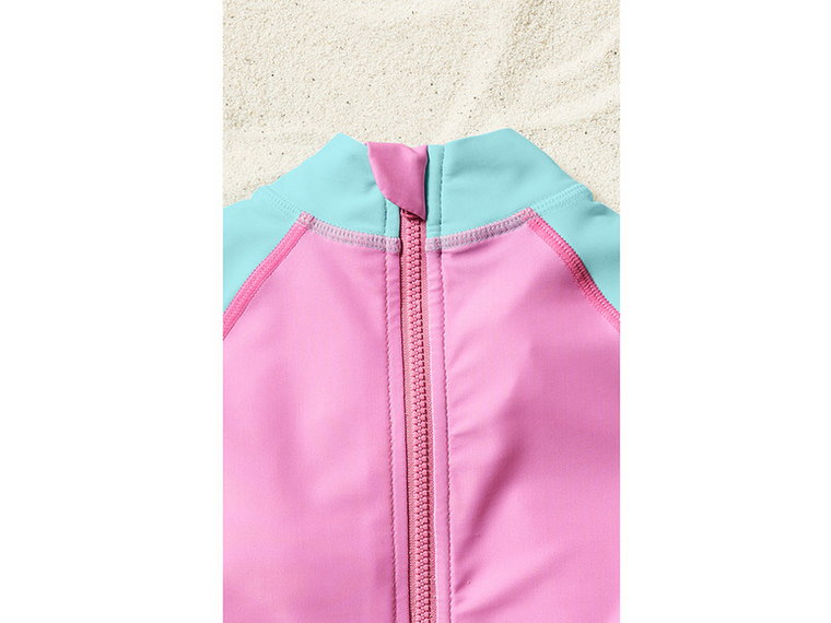lupilu Kostium kąpielowy dziewczęcy, ochrona UV 50+ (98/104, Różowy/niebieski)