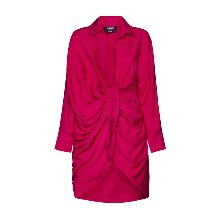 Luksusowa Różowa Sukienka na Specjalne Okazje Jacquemus