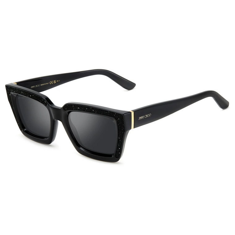 Czarno/Szare Okulary Megs/S Jimmy Choo