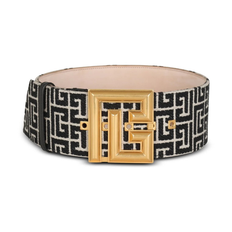 PB Belt in monogrammed jacquard Balmain