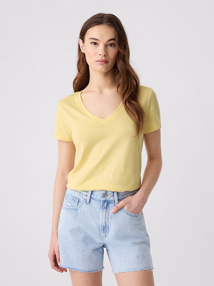 GAP Koszulka w kolorze żółtym
