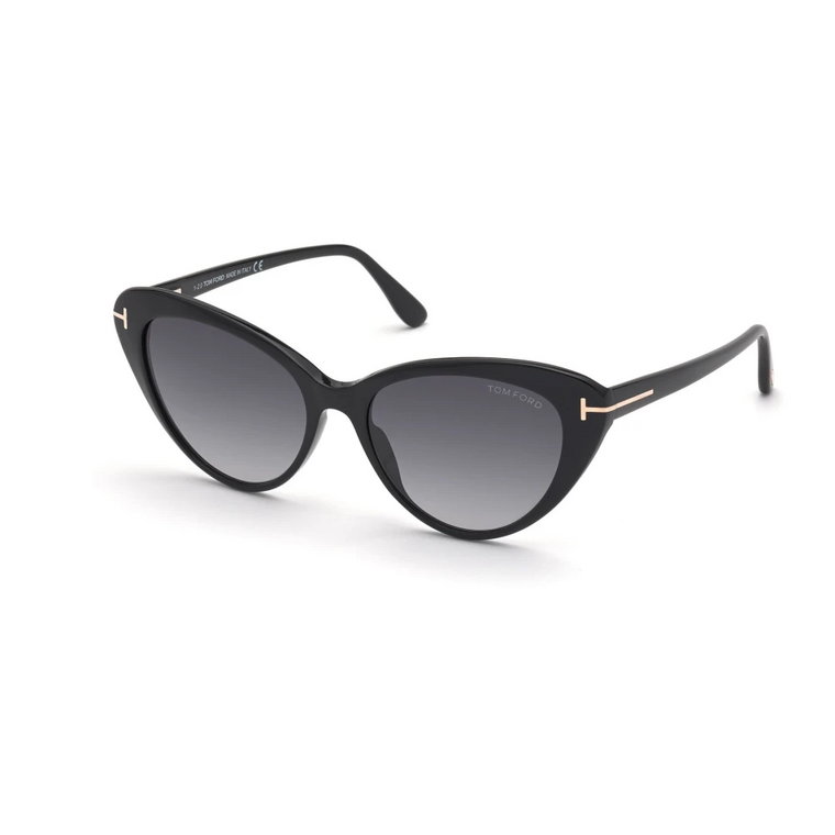 Klasyczne czarne okulary przeciwsłoneczne, Podkreśl swój styl,Stylowe okulary przeciwsłoneczne Ft0869 Tom Ford