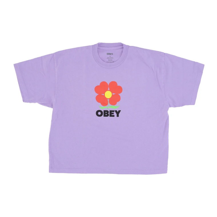 Fioletowy Crop Tee Obey