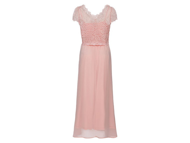 esmara Długa sukienka ciążowa, 1 sztuka (XS (32/34), Różowy)