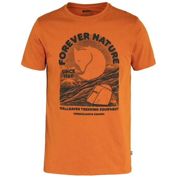 Koszulka męska Fjällraven Equipment T-shirt sunset orange - M