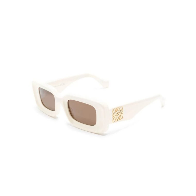 Białe Okulary przeciwsłoneczne Stylowe i wszechstronne Loewe