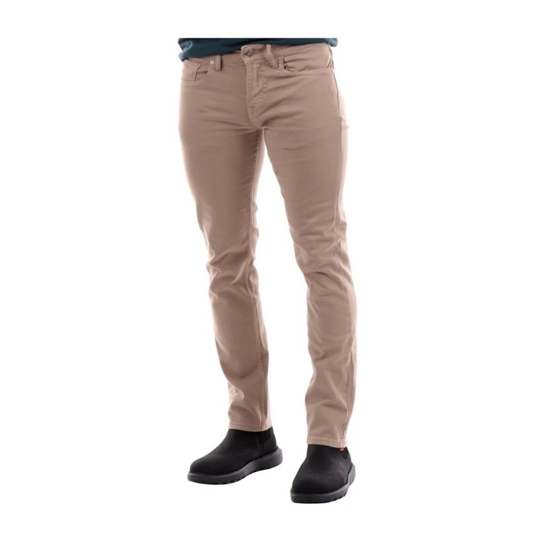 Beżowe Spodnie Slim Fit Guess