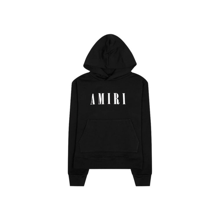 Stylowy bawełniany hoodie z nadrukiem logo Amiri