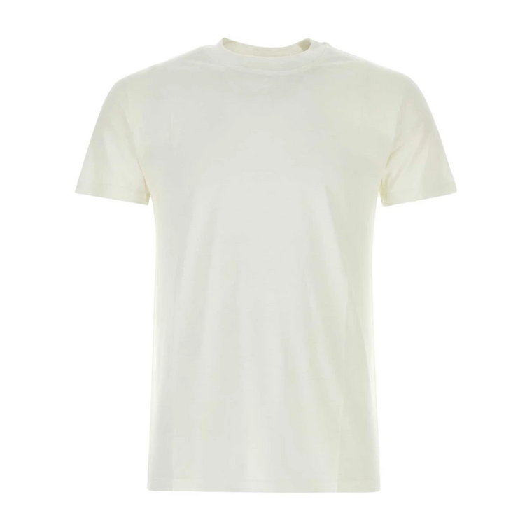 Biała koszulka z jedwabnym dodatkiem PT Torino