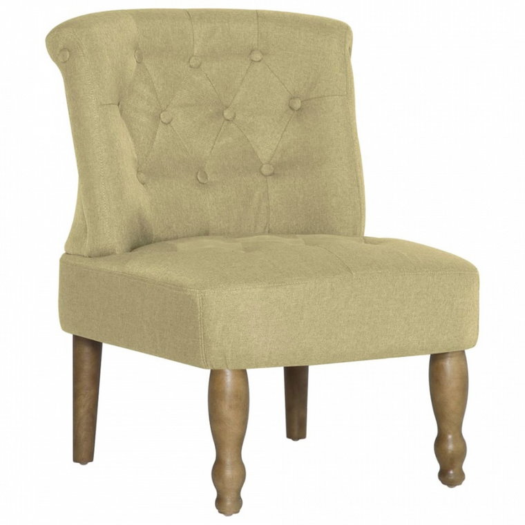 Krzesło w stylu francuskim zielone materiałowe kod: V-282126