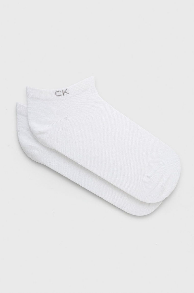 Calvin Klein Skarpetki (2-pack) damskie kolor biały