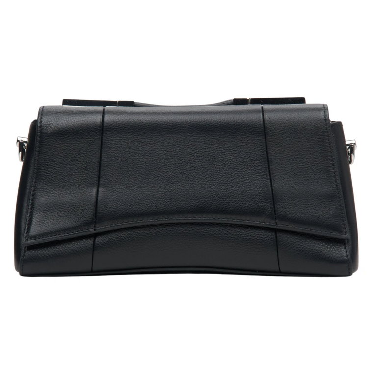 Women's Black Leather Shoulder Bag Estro Er00113775 Estro