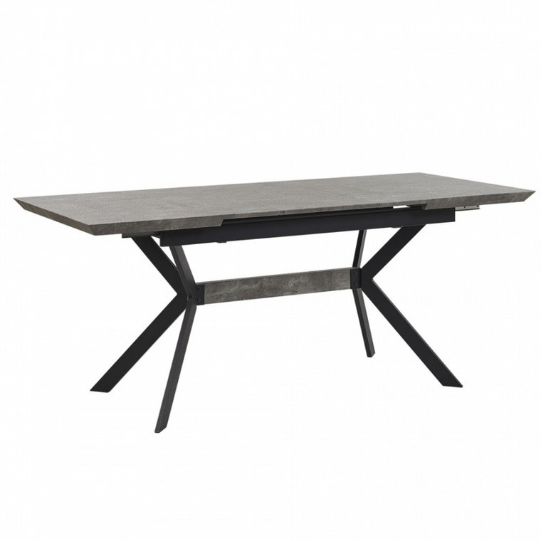 Stół do jadalni rozkładany 140/180 x 80 cm szary z czarnym BENSON kod: 4251682247986