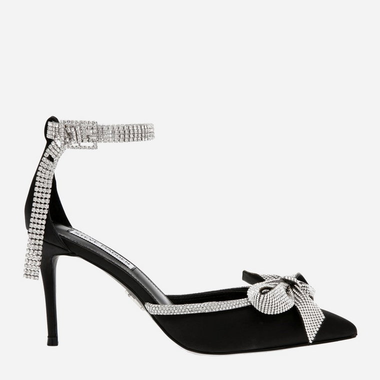 Sandały damskie z kryształkami Steve Madden Live up Sandal SM11002573-486 41 26.2 cm Czarne (8720857107135). Eleganckie sandały damskie