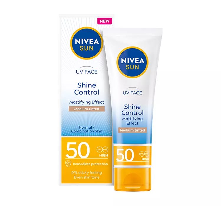 NIVEA SUN SHINE CONTROL MATUJĄCY KREM DO TWARZY SPF 50 50ML