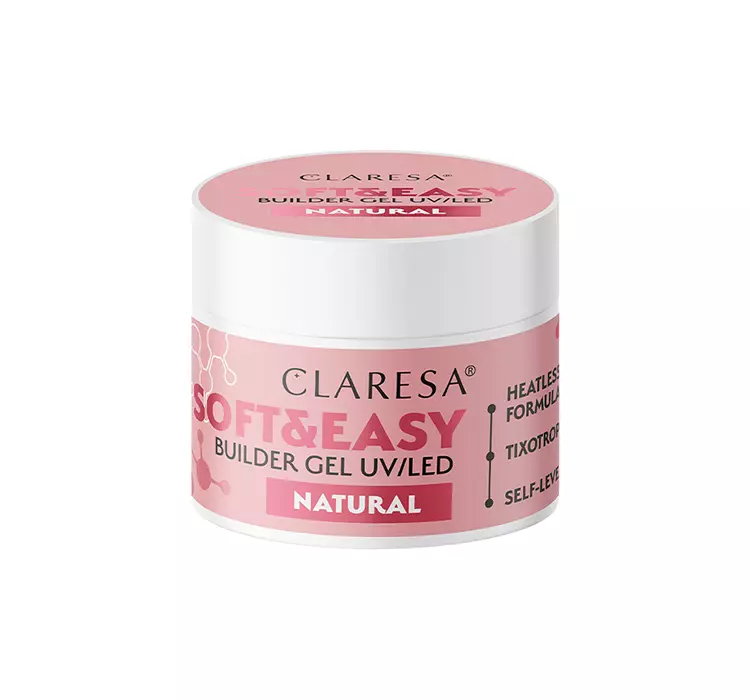 CLARESA SOFT & EASY ŻEL BUDUJĄCY UV/LED NATURAL 12G