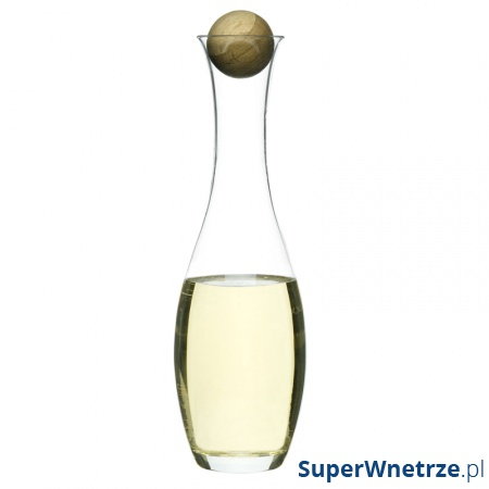 Karafka na wino z dębowym korkiem 1l Sagaform Oval Oak kod: SF-5015336
