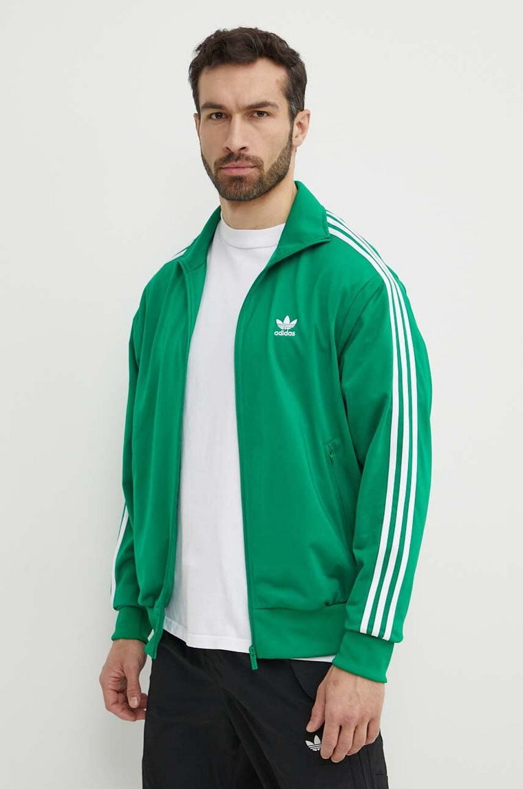 adidas Originals bluza męska kolor zielony z aplikacją IU0762