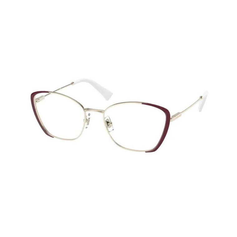 Bordowe Okulary Przeciwsłoneczne, Stylowy Design Miu Miu