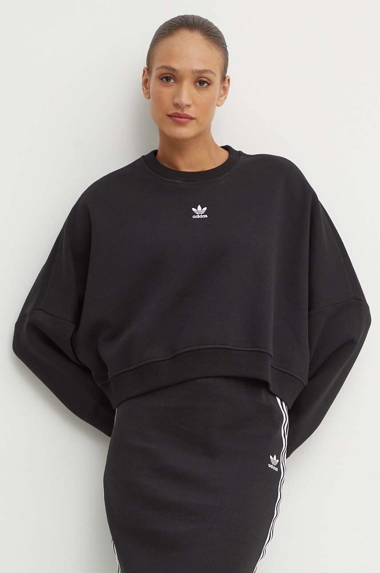 adidas Originals bluza Essential damska kolor czarny gładka IW0953