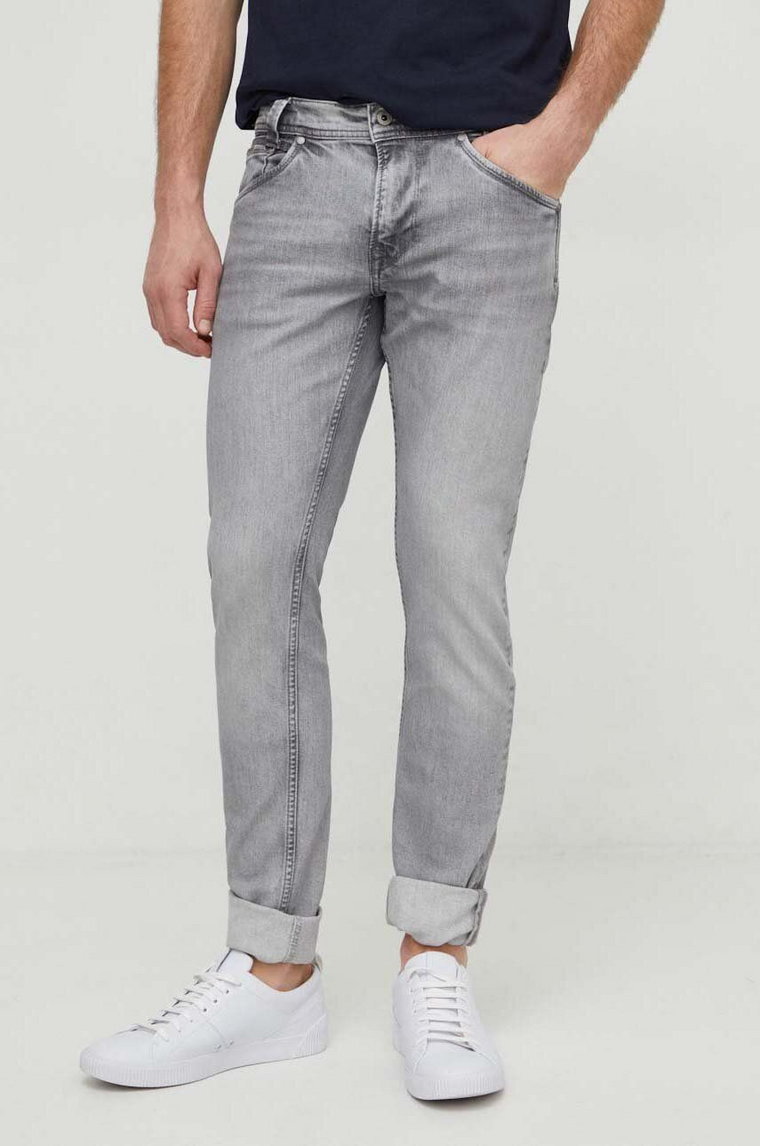 Pepe Jeans jeansy TAPERED JEANS męskie kolor szary PM207391XW9