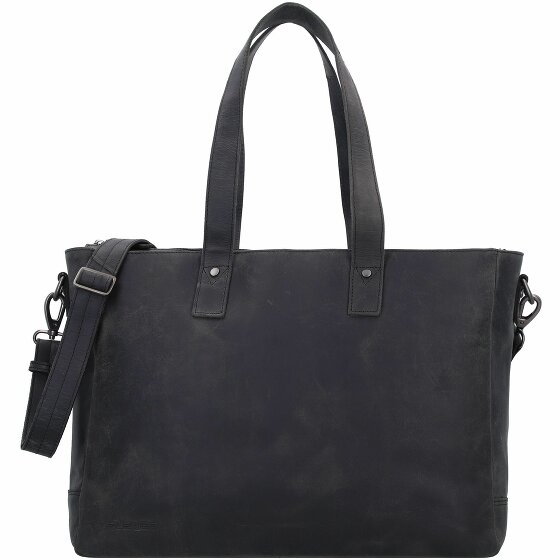 Plevier Shopper bag leather 41 cm przegroda na laptopa schwarz