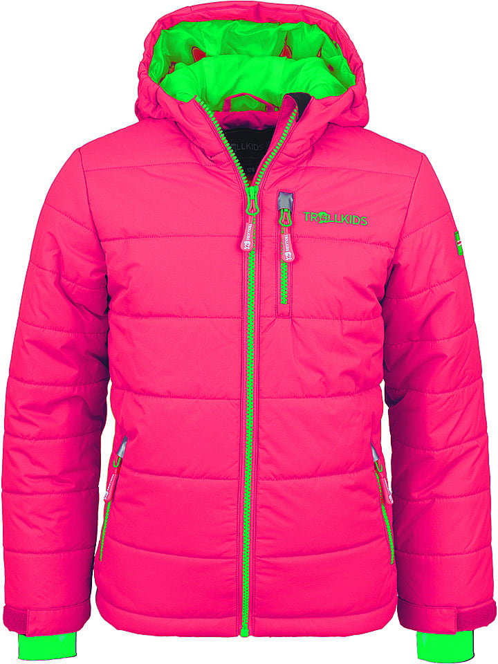 Trollkids Kurtka narciarska "Hemsedal" w kolorze różowym