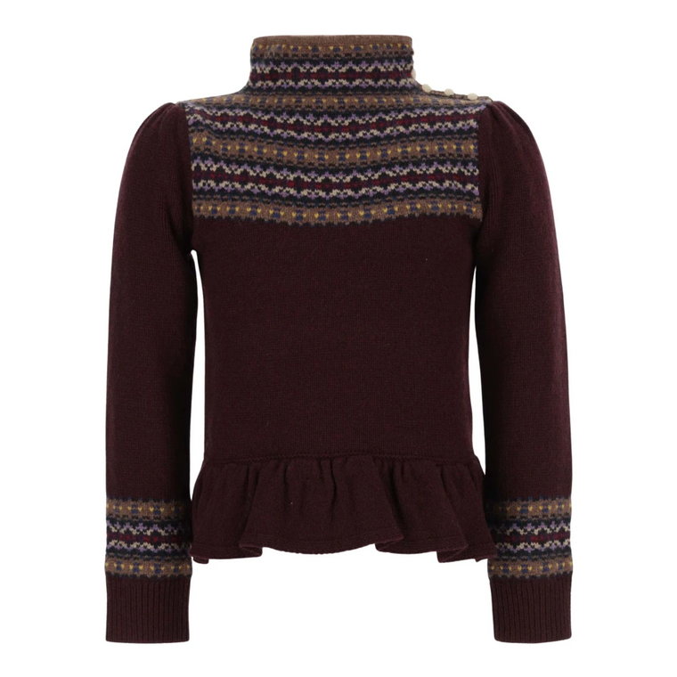 Sweter z mieszanki wełny z geometrycznym wzorem Polo Ralph Lauren