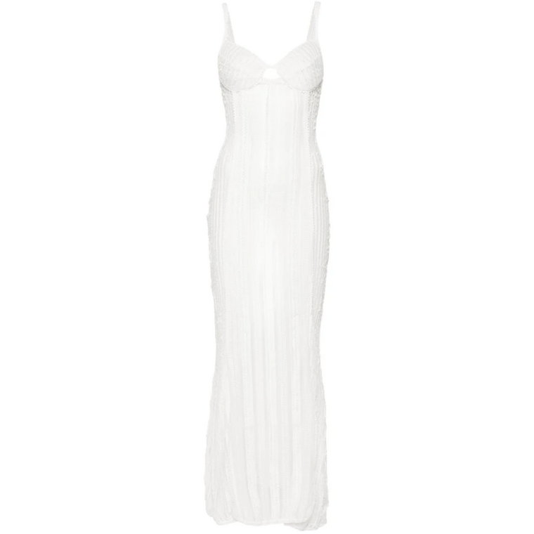 Biała Koronkowa Sukienka Charo Ruiz Ibiza