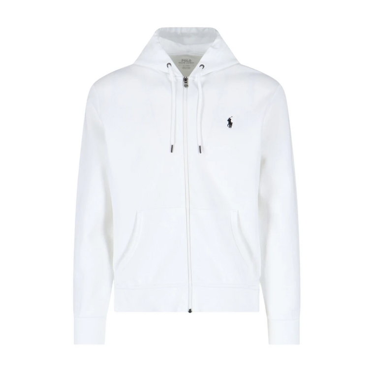 Białe Swetry, Bądź modny i wygodny w tej bluzie z kapturem Polo Ralph Lauren Ralph Lauren