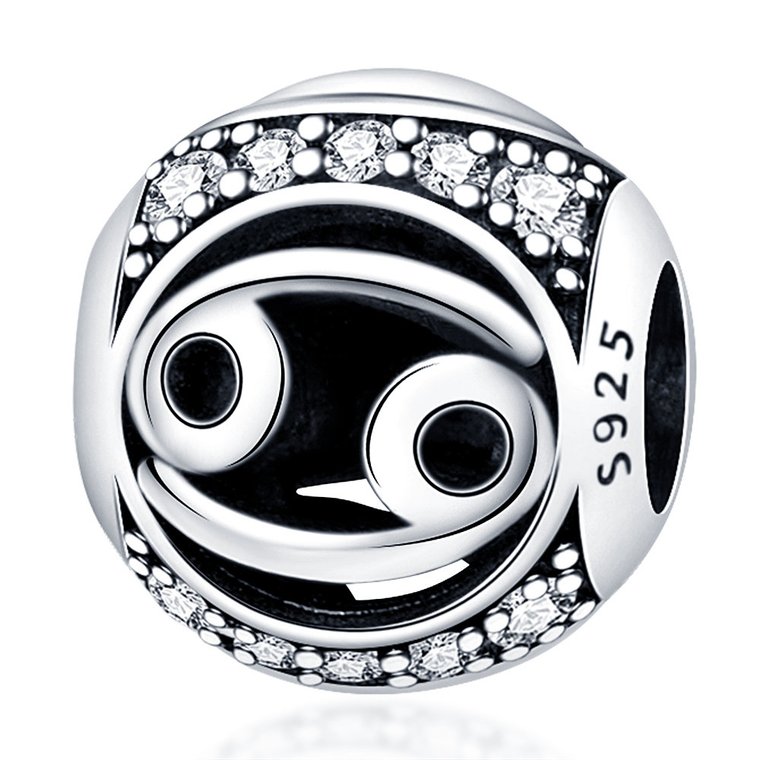 Zawieszka Srebro 925 Charms Koralik Do Pandora Znak Zodiaku Rak