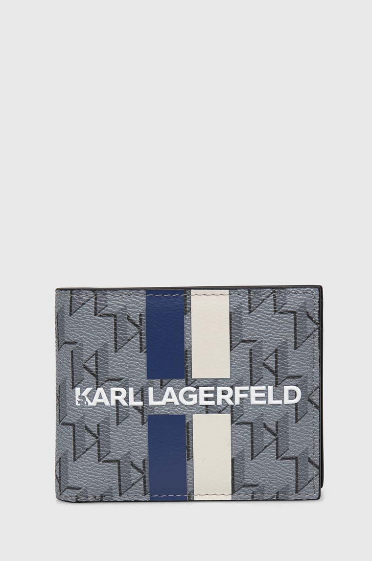 Karl Lagerfeld portfel męski kolor szary