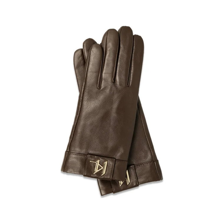 Karl Lagerfeld Skórzane rękawiczki