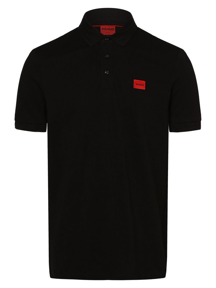 HUGO - Męska koszulka polo  Dereso232, czarny