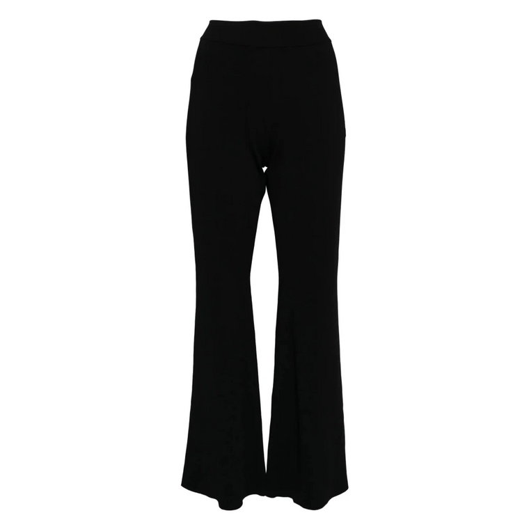 Czarne ikoniczne spodnie dzianinowe Stella McCartney