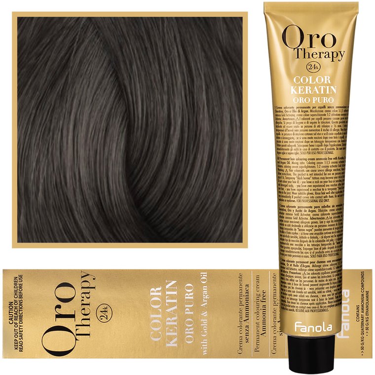 Fanola, Oro Therapy, Color Keratin Oro Puro, 6,1, farba do włosów, 100 ml