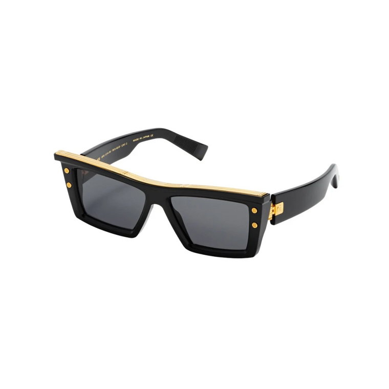 Czarne-Złote Okulary 131 B-Vii dla Mężczyzn Balmain