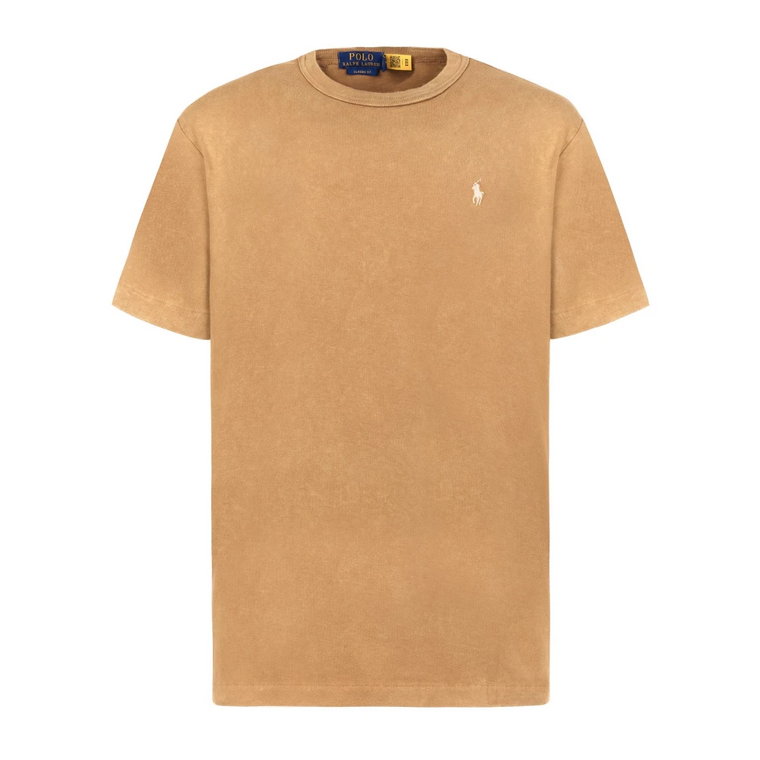Rustycznym T-shirt z bawełny Polo Ralph Lauren