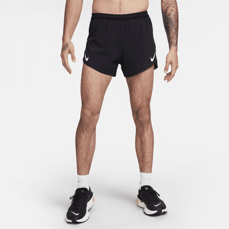 Męskie spodenki do biegania z wszytą bielizną 10 cm Dri-FIT ADV Nike AeroSwift - Czerń