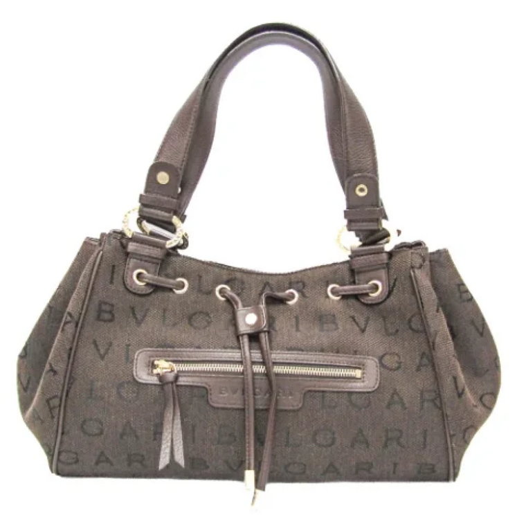 Pre-owned Canvas handbags Bvlgari Vintage