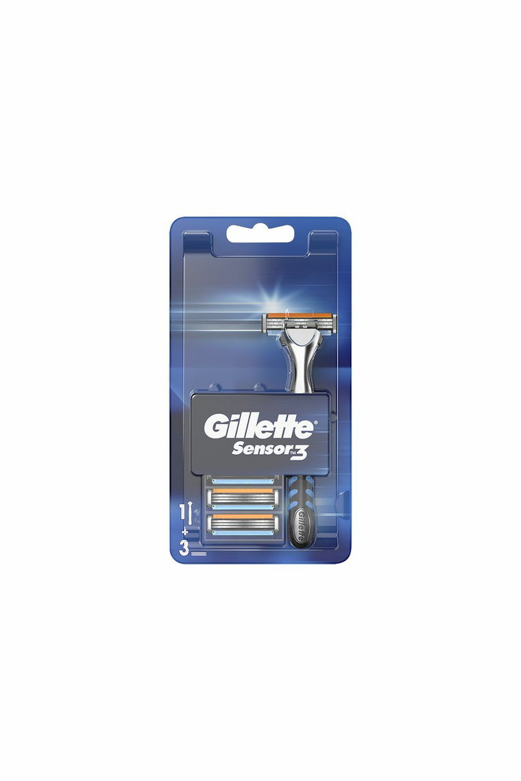 Gillette Sensor3 Maszynka do golenia dla mężczyzn+ 3 ostrza