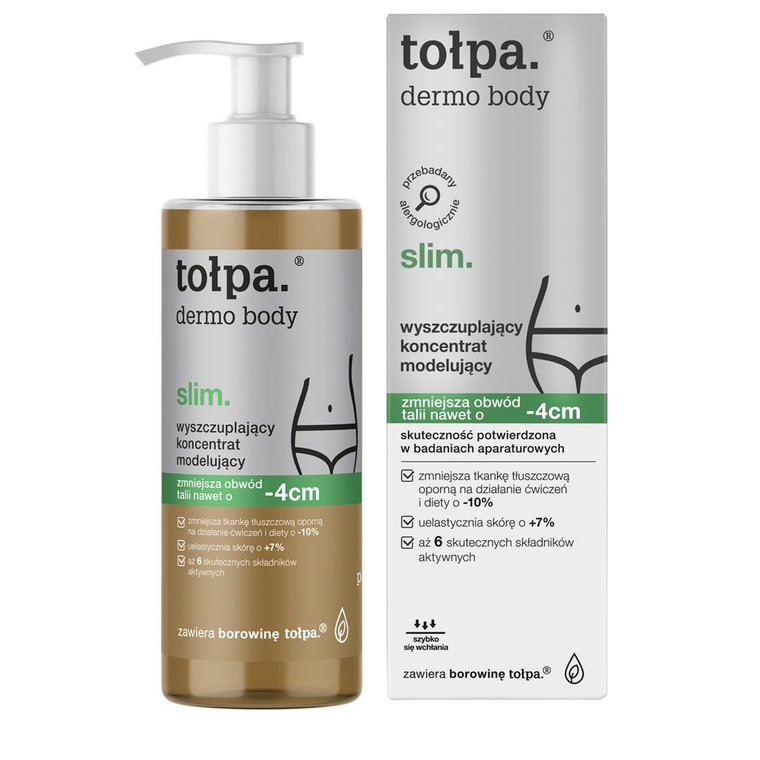 Tołpa, dermo body slim, wyszczuplający koncentrat modelujący, 250 ml