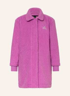 Adidas Płaszcz Z Pluszowego Materiału pink