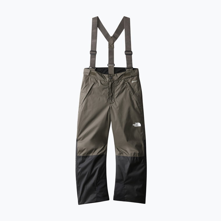 Spodnie narciarskie dziecięce The North Face Teen Snowquest Suspender new taupe green