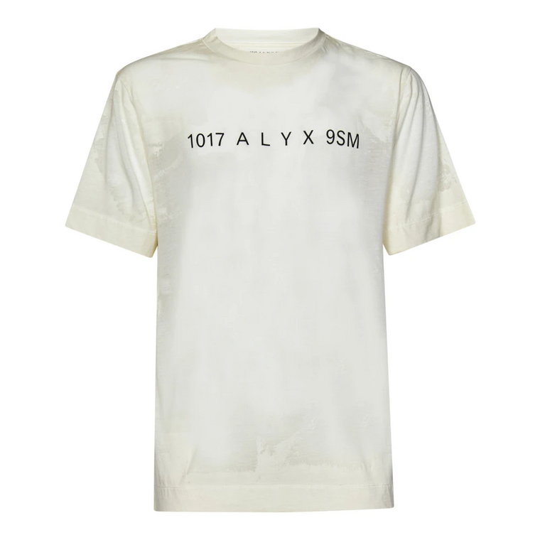 Kremowy T-shirt z bawełny 1017 Alyx 9SM