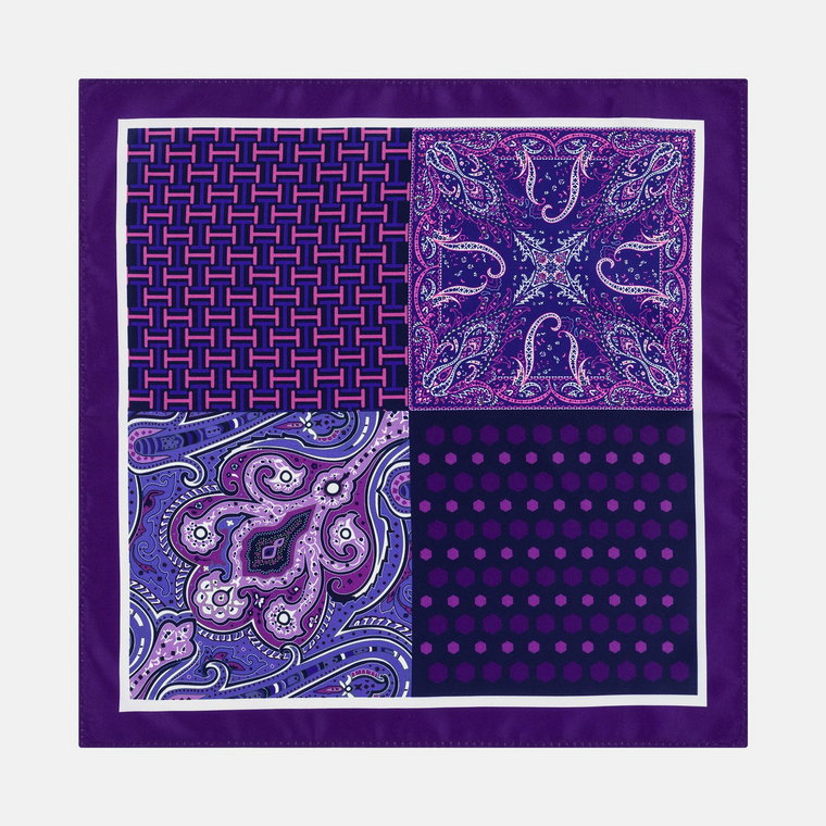 Poszetka Multi Pattern Violet