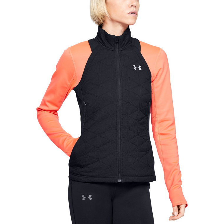 Damska bluza do biegania Under Armour CG Reactor Run Insulated Vest - czarna