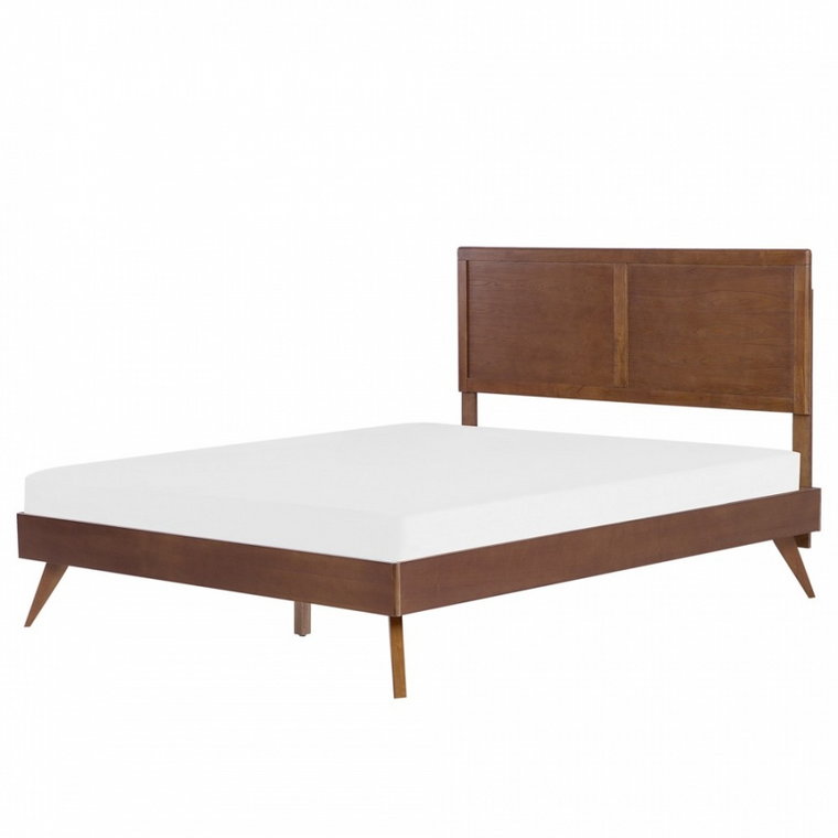 Łóżko drewniane 160 x 200 cm ciemne ISTRES kod: 4260624119120