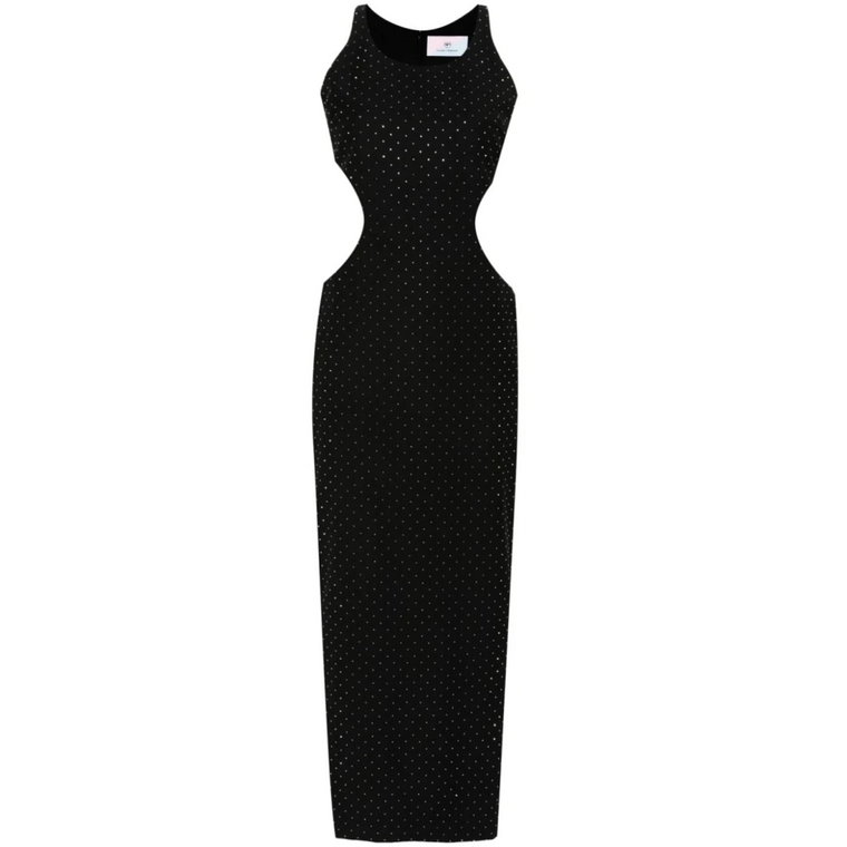 Czarne sukienki z 980 Strass Chiara Ferragni Collection
